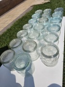 Kultowe słoiki WECK | Huta Szkła Łużyce Pieńsk | PRL | Zestaw 10 szt.