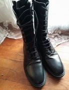 Kozaki glany Zara R. 40 skora naturalna