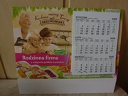 Kalendarz 2026 biurkowy  3 MIESIĘCZNY stojący piramidka