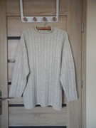 Sweter damski beżowy r. 44/46/ 2XL/3XL