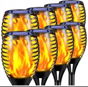 Lampa solarna wbijana MEMFLOW czarny 51 cm 8 szt.