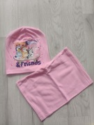 Czapka Wiosenna Bluey Bingo z Szalikiem typu komin 