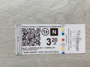 Komunikacja miejska Wrocław bilet jednorazowy 2014