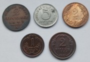 Jedyny taki zestaw 5 monet