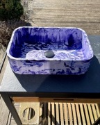 Cloud Stone marble-Umywalka betonowa nadblatowa.Loft style.Hand made.Custom