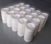 Wkłady do zniczy parafi-nalewane-(grube) fi62x140-20szt/1kpl. 