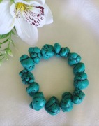 Bransoletka - Naturalny howlit niebieski