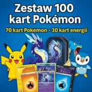 Bulk Zestaw 70 Oryginalnych kart Pokémon + 30 kart Energii