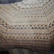 Chusta ręcznie robiona na szydełko Szklany ogród 