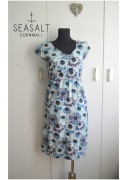 Seasalt Cornwall Letnia sukienka w kwiaty | Bawełna 100% | Brytyjskie boho