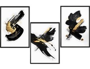Plakaty tryptyk abstrakcja grafika 3szt.- 50x70cm