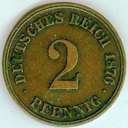 2 PFENNIG 1876 A - piękny stan !!!