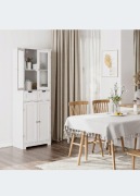 Szafka Biała Rustykalna 170x60x30 Regał Witryna Skandynawska