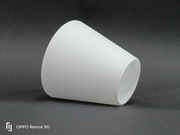 Klosze klosz mleczny do żyrandola 125mm otwór E-27 40mm