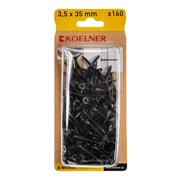 KOELNER 3,5x35 mm - zestaw 160 szt. wkrętów samowiercących