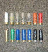 Duży zestaw łusek (14 sztuk) łuska łuski każda inna - strzelba kal. 12 GA