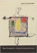 Plakat Cztery temperamenty Jan Młodożeniec 1962