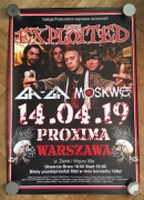 The Exploited Moskwa 2019 duży plakat koncertowy 