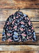 H&M bluzka koszula damska czarna w kwiaty rozmiar EUR 42 elegancka modna