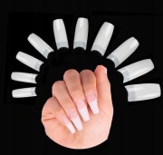 Tipsy akrylowe sztuczne paznokcie 500 sztuk 