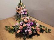 Stroik na grób, kompozycja na cmentarz, wiązanka z wazonem , zestaw M7K