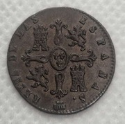 Hiszpania - 2 Marvedis - Izabela II Hiszpańska - 1840r. 