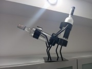 Stojak metalowy na butelki wino wódkę 