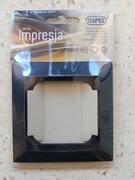 Ramka pojedyncza czarny metalik Ospel Impresja R-1Y/33