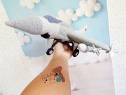 Samolot wielozadaniowy F16 - wzór na szydełko - plik PDF