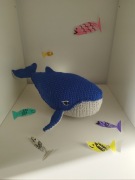 Szydełkowa maskotka - wieloryb
