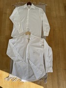 Zestaw dwie koszule bawełniane męskie białe