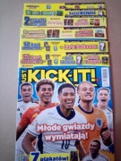 Zestaw gazetek Just kick it! Numery 1, 3, 5, 6, 7, 9 z 2024+ 70 kart TOPPS 