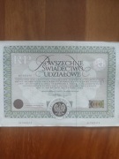 Powszechne świadectwo udziałowe AC1525415