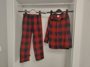 Piżama dwuczęściowa 122-128 w kratę