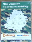 Atlas wojskowy woj. łódzkiego - 20 map w pudełku 
