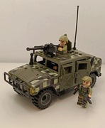 Pojazd Hummer H2 Amerykański USA wojskowy zielony, jak klocki LEG.