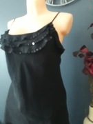 Bluzka, sylwester czarna cekiny rozm 44 KappAhl