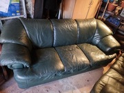 Komplet skórzany 3+1 skóra naturalna, sofa, fotel