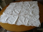 Ręcznie robiona na szydełku haft handmade serweta 80x78 cm