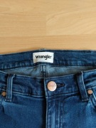 Wrangler Greensboro W34 L34 spodnie jeansowe slim straight proste 34/34
