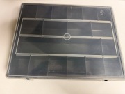 Organizer, pudełko plastikowe, 18 przegródek