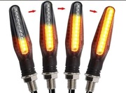 4 szt. Kierunkowskazy Motocyklowe LED Quad Cross Pływające Dynamiczne.