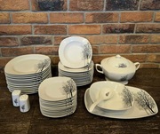 Piękny Zestaw Obiadowy 43 el, dla 12 osób CERAMICZNE PREMIUM
