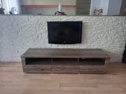 Komoda rtv Black Red Wite