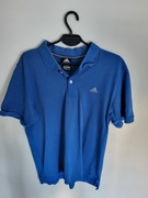 Adidas niebieska męska koszulka Polo