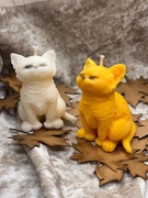 Piękna świeca świeczka kot kotek