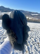 Czapka z naturalnego lisa