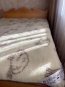 Koc 100% z wełny owczej Merino (200x220cm)