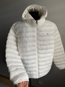 Tommy Hilfiger meska kurtka jesien zima pikowana ecru kremowa nowa 50 XL