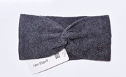 Nowa szara dzianinowa opaska na głowę z węzłem Esprit 116/122/128/134